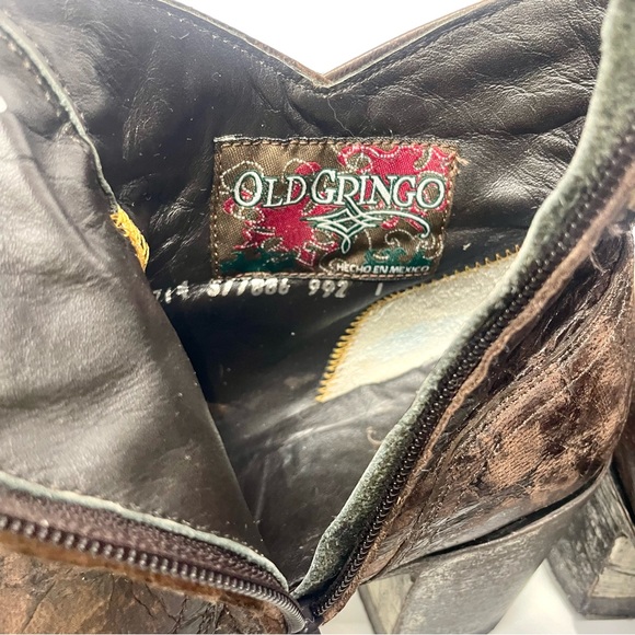 SOLD Old Gringo Women's Mini Belinda 7" Ankle Boots Size 8 B Brown Cowboy Boot - Picture 4 of 7